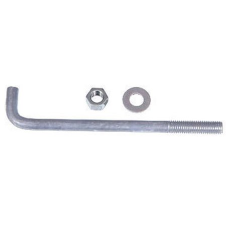 HOMECARE PRODUCTS 260288 0.5 x 8 in. Galvanized Anchor Bolt with Nut &amp;Washer HO2515749